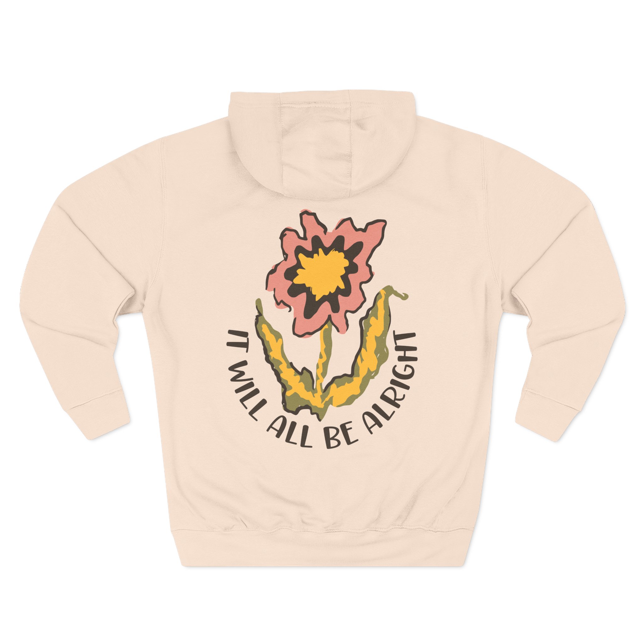 Riderkoo Funny Way of Life Three-Panel Fleece Hoodie