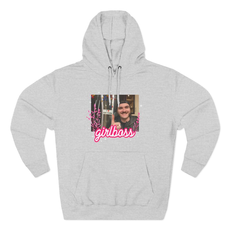 Jschlatt Girlboss Three-Panel Fleece Hoodie