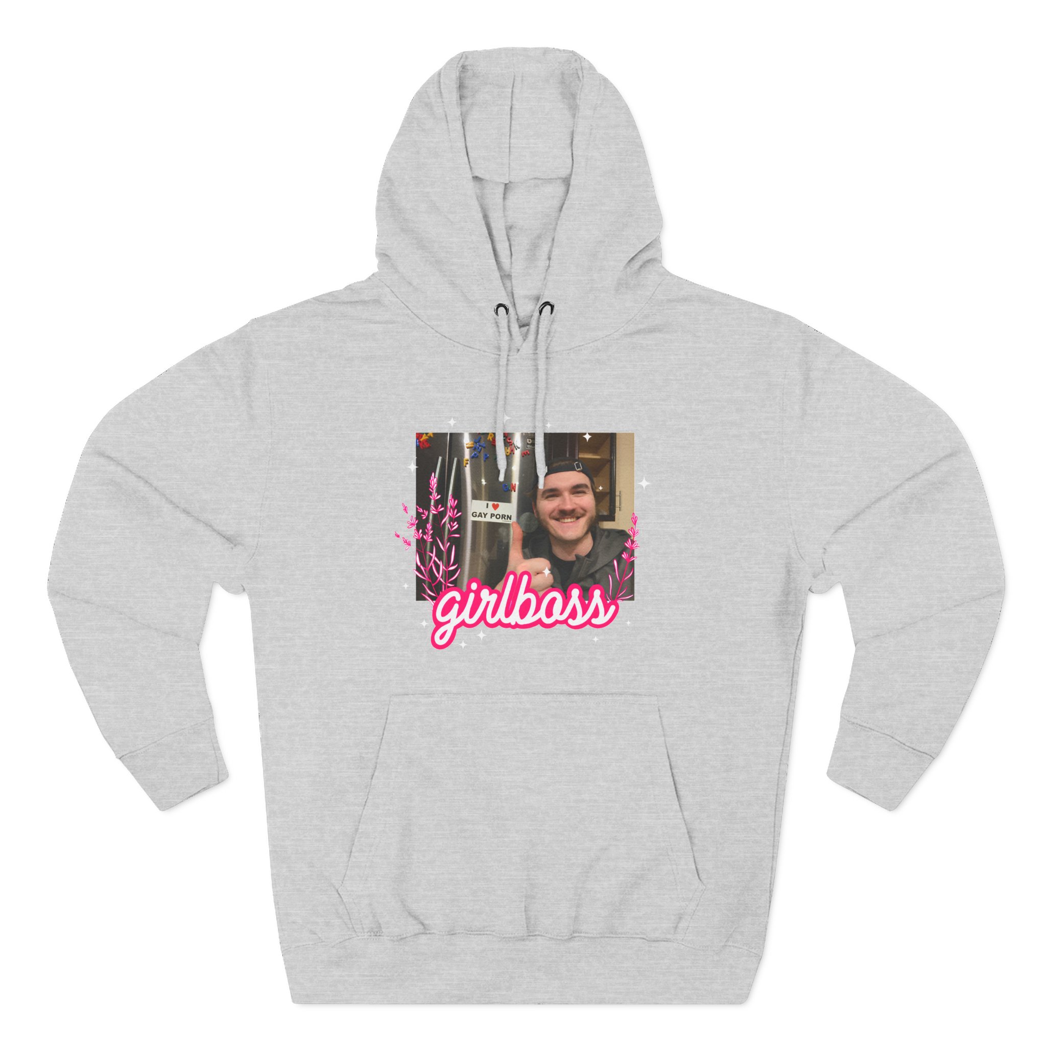 Jschlatt Girlboss Three-Panel Fleece Hoodie