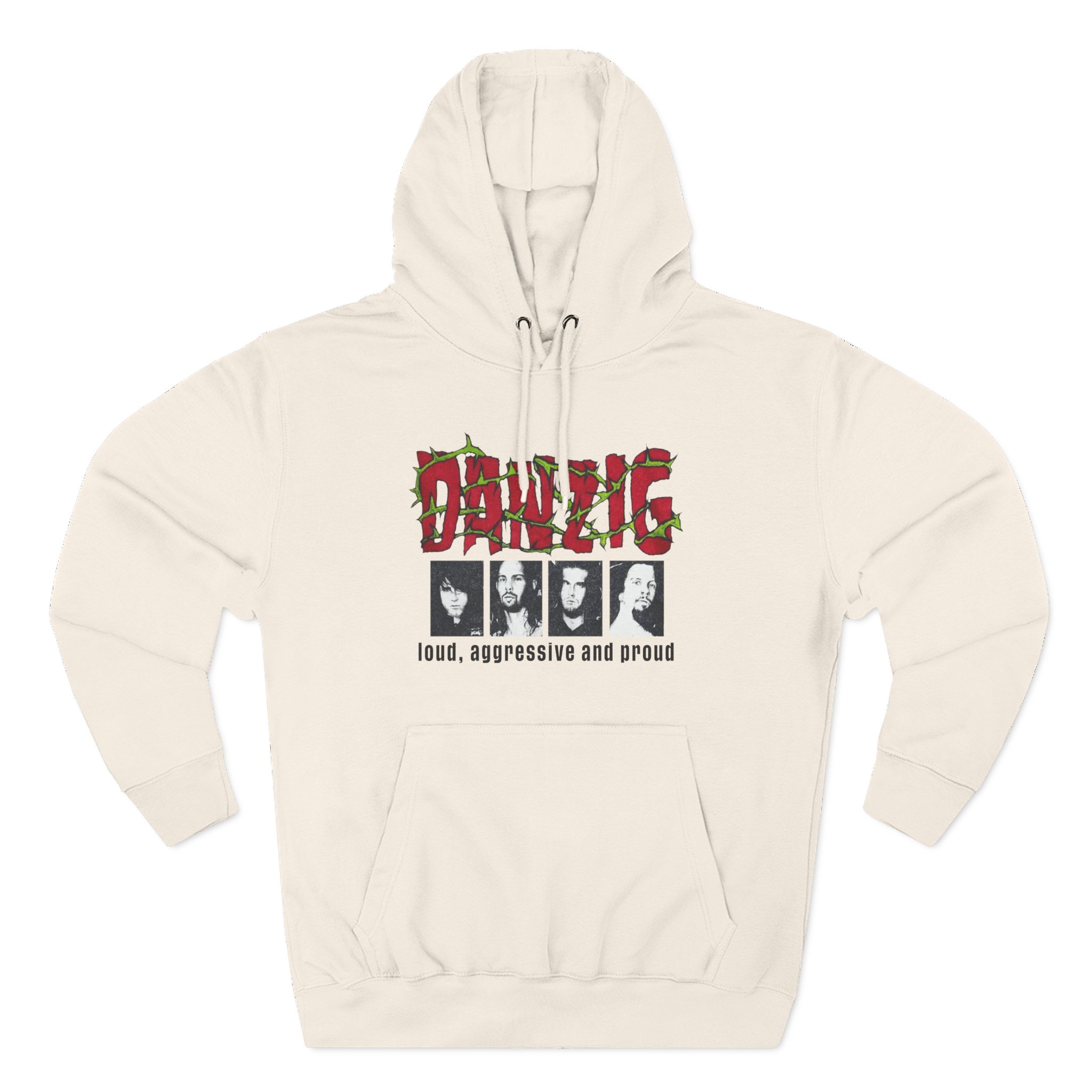Danzig Loud Aggressive and Proud Three-Panel Fleece Hoodie