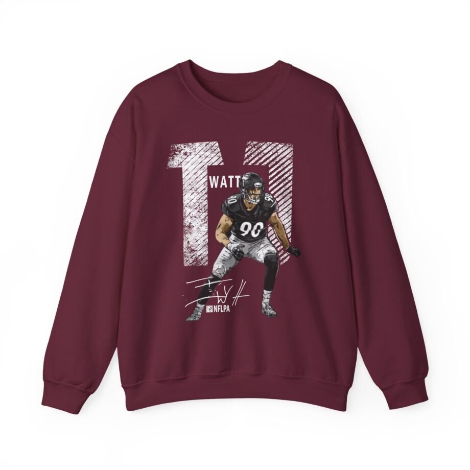 Tj Watt Mega Bold Unisex Heavy Blend™ Crewneck Sweatshirt