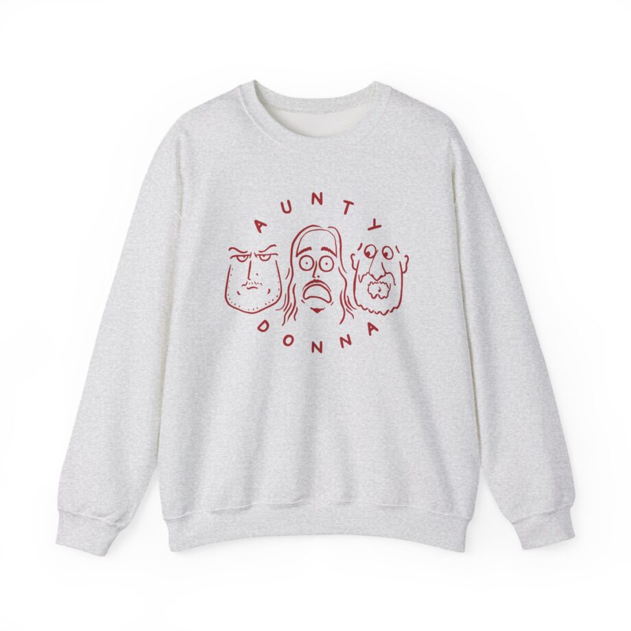Aunty Donna White Faces Unisex Heavy Blend™ Crewneck Sweatshirt