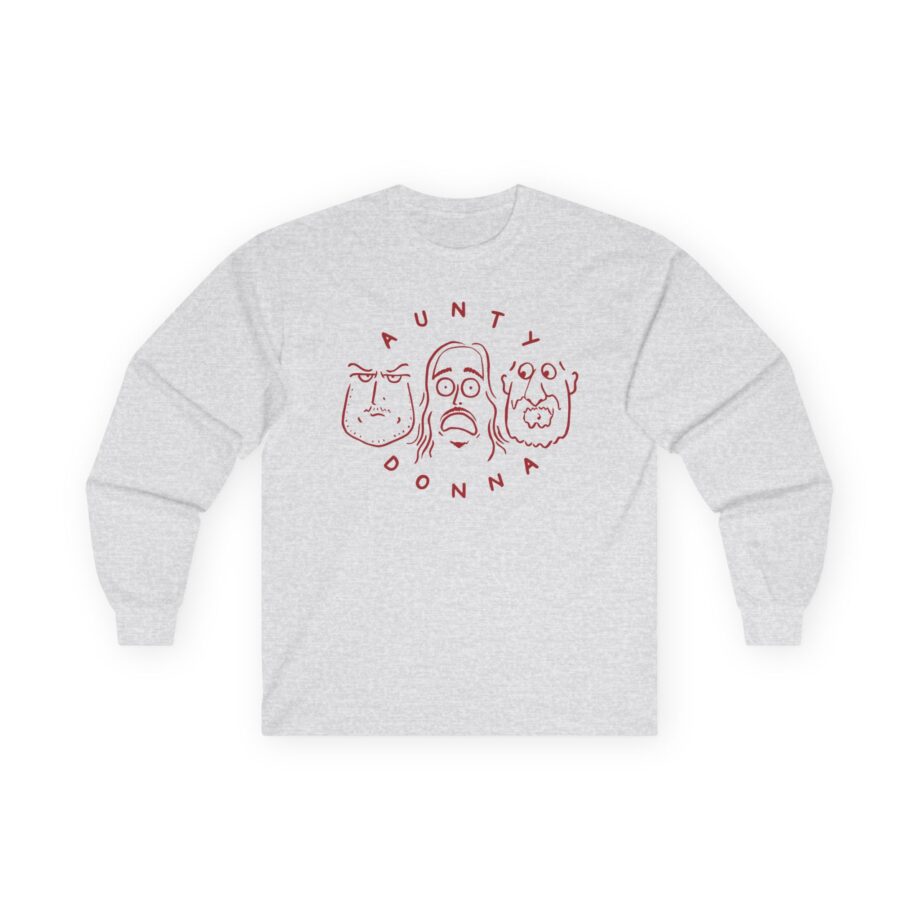 Aunty Donna White Faces Unisex Ultra Cotton Long Sleeve Tee