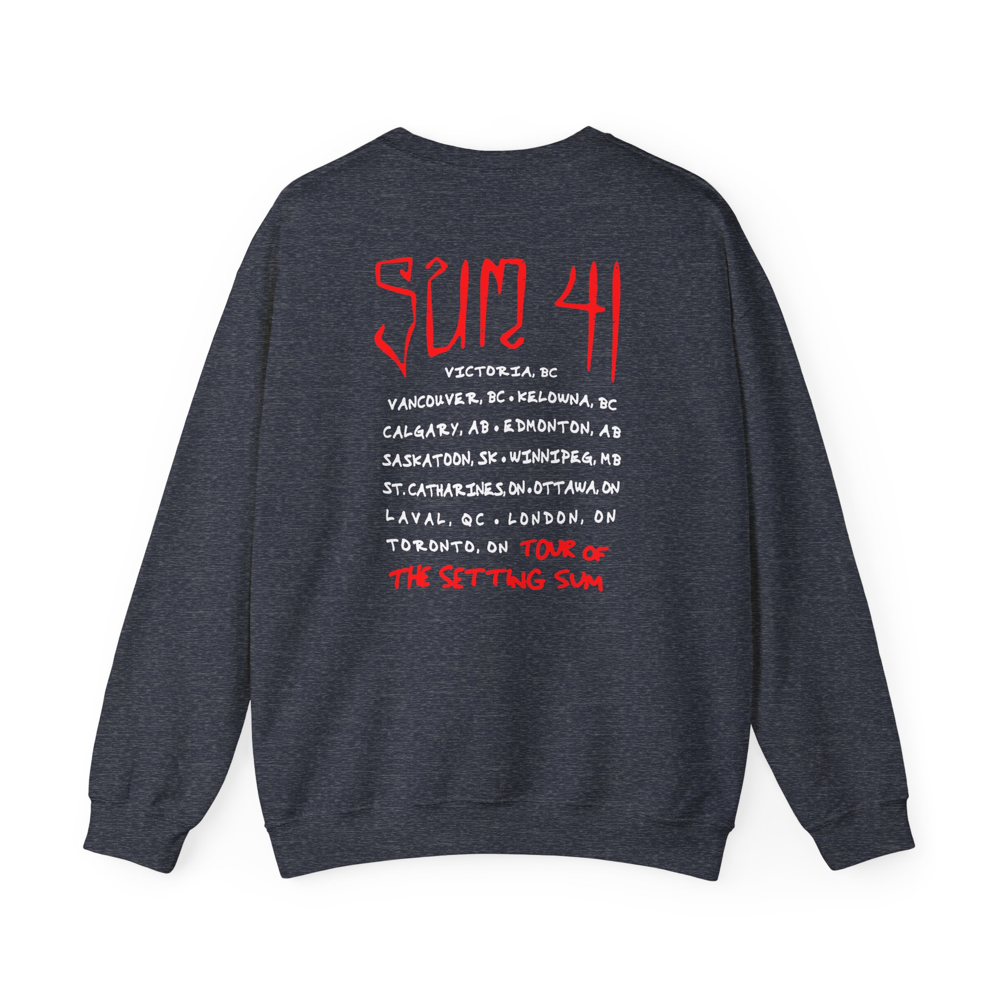 Sum 41 Skull Sketch Tour Unisex Heavy Blendâ„¢ Crewneck Sweatshirt