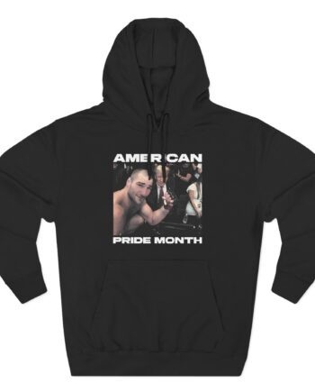 Sean Strickland American Pride Month Three-Panel Fleece Hoodie