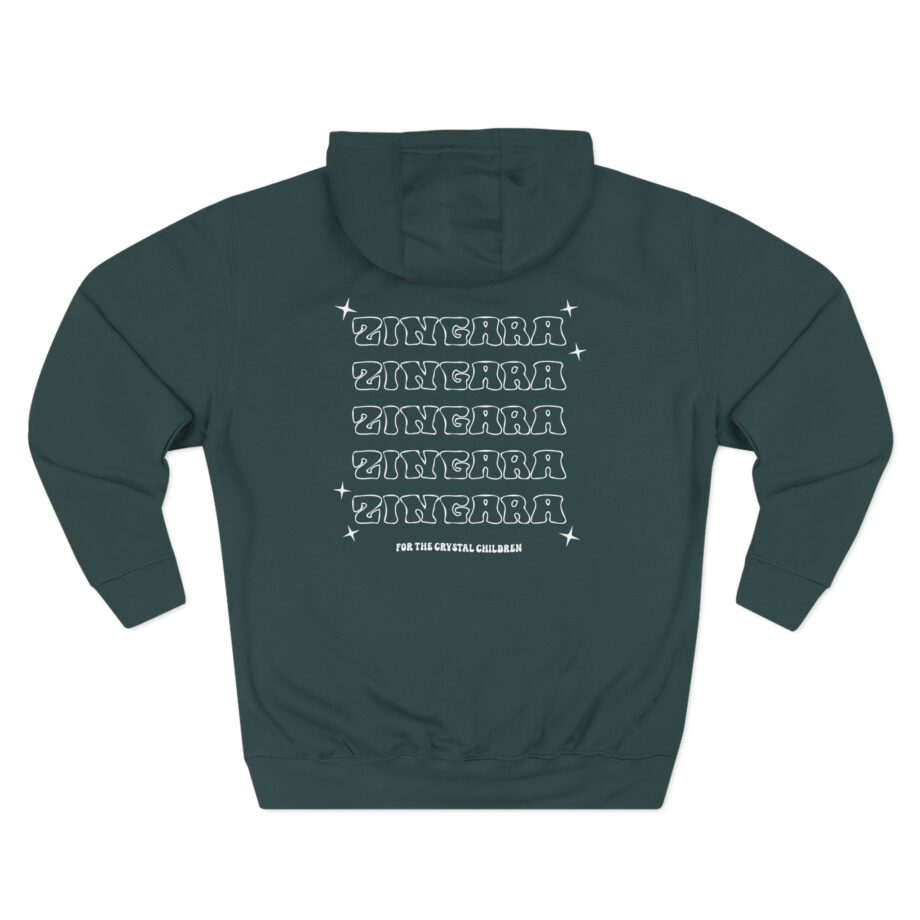 Zingara Lotus Three-Panel Fleece Hoodie