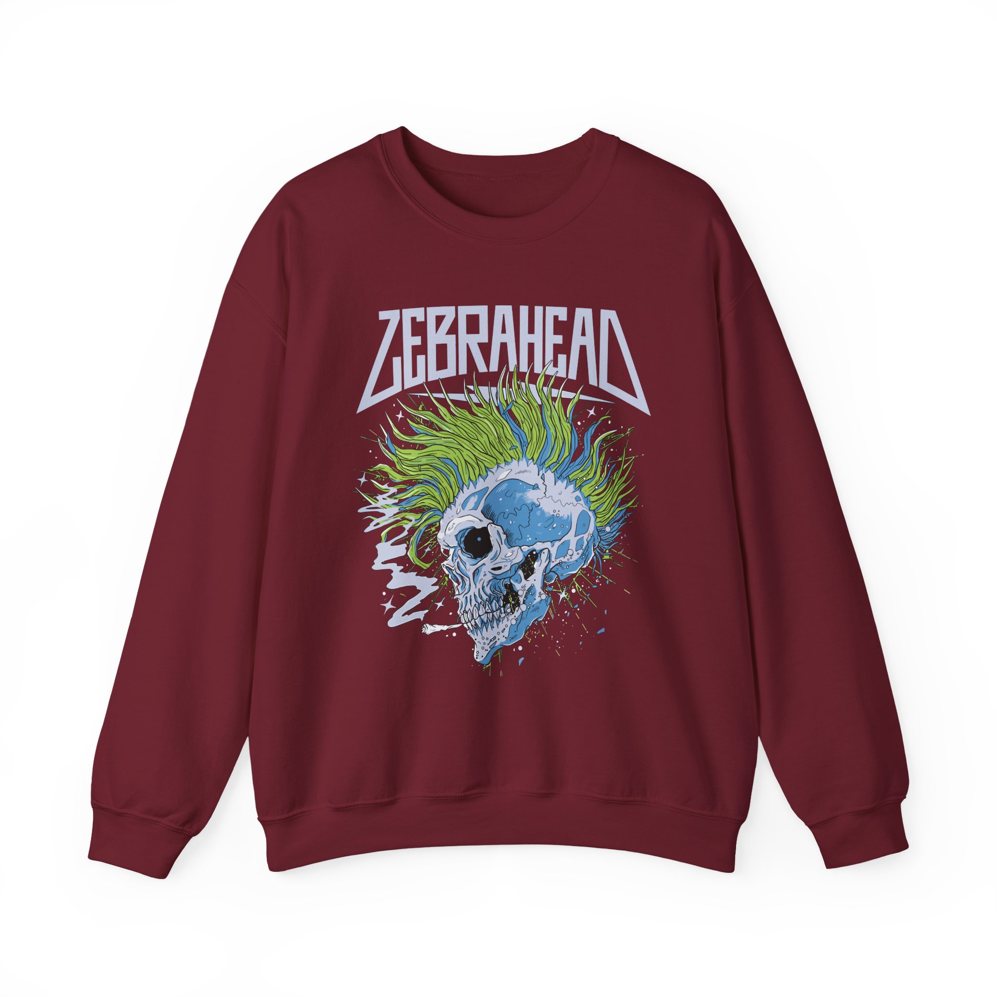 Zebrahead Skull Unisex Heavy Blendâ„¢ Crewneck Sweatshirt