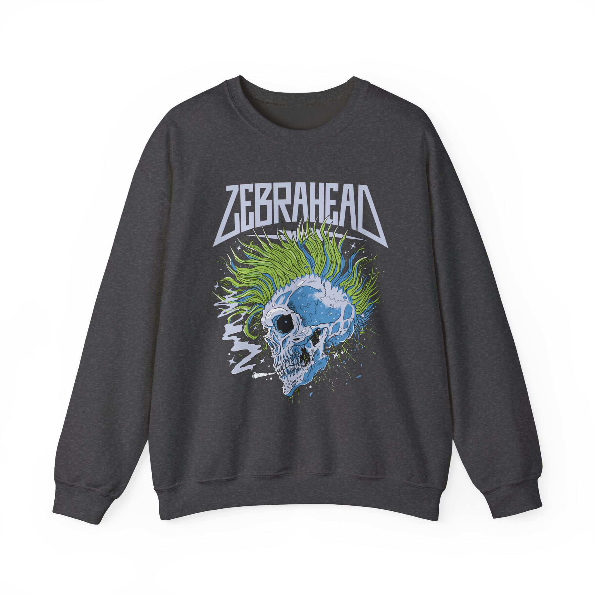 Zebrahead Skull Unisex Heavy Blendâ„¢ Crewneck Sweatshirt