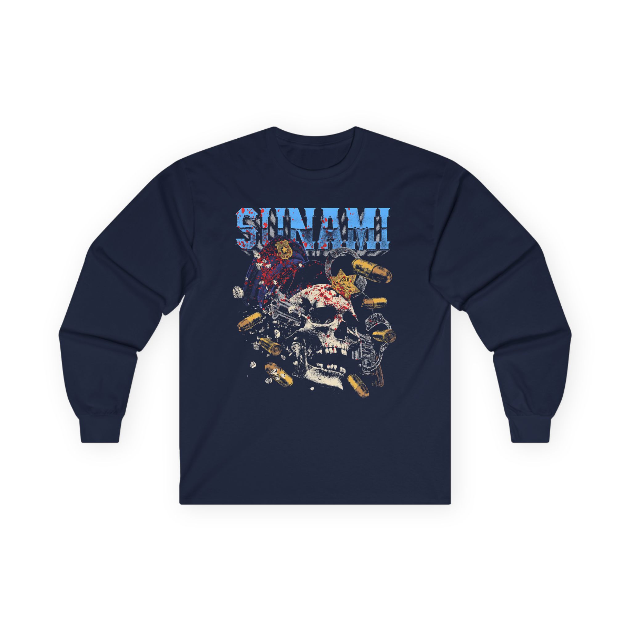 Sunami Skull Unisex Ultra Cotton Long Sleeve Tee