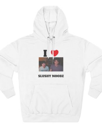 I Heart Slushy Noobz Three-Panel Fleece Hoodie