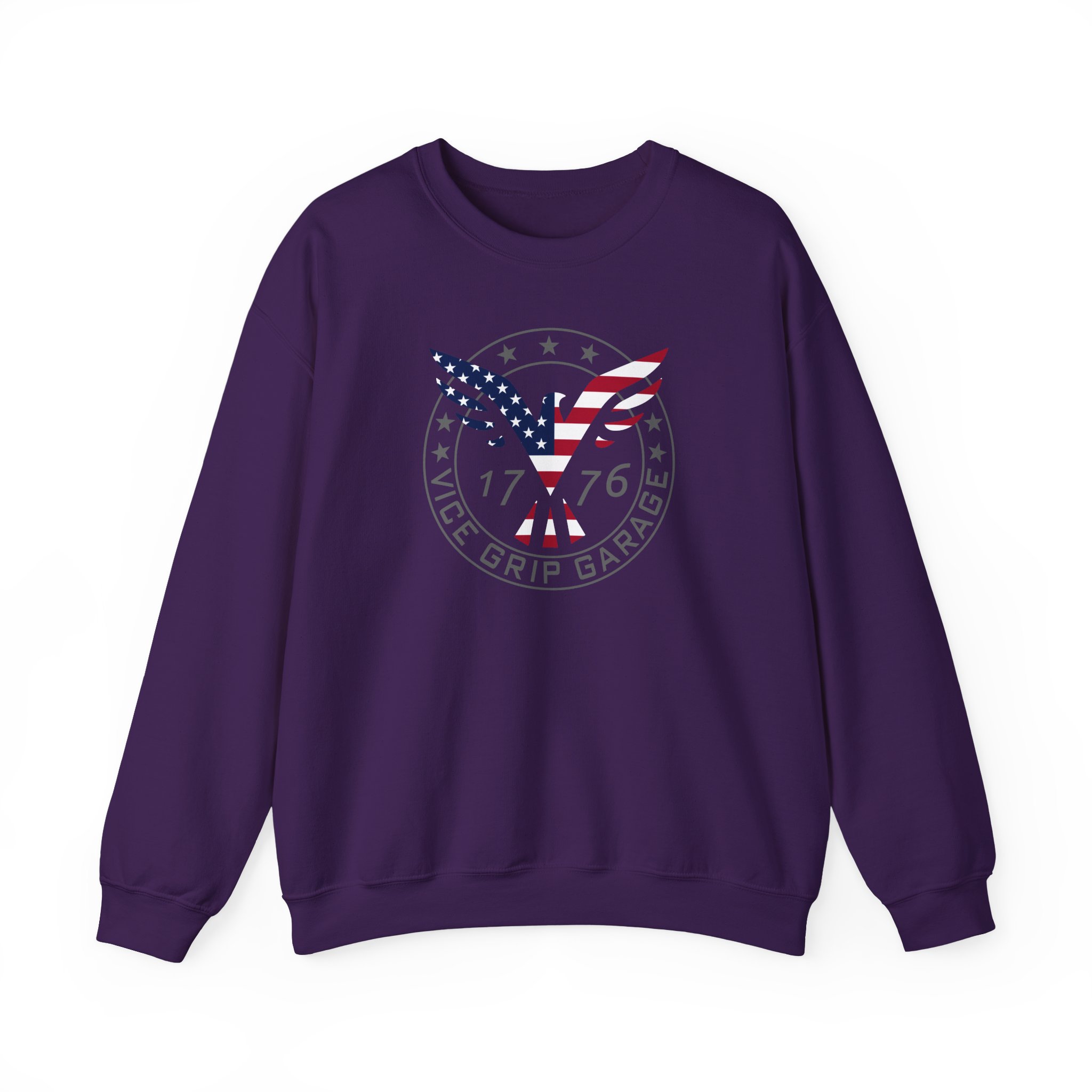 Vicegripgarage Patriotic Flying Eagle Unisex Heavy Blendâ„¢ Crewneck Sweatshirt