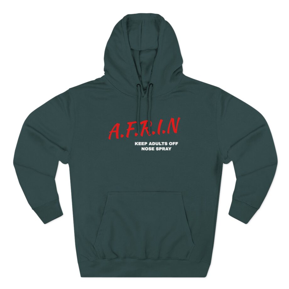 Afrin Keep Adults of Nose Spray Three-Panel Fleece Hoodie