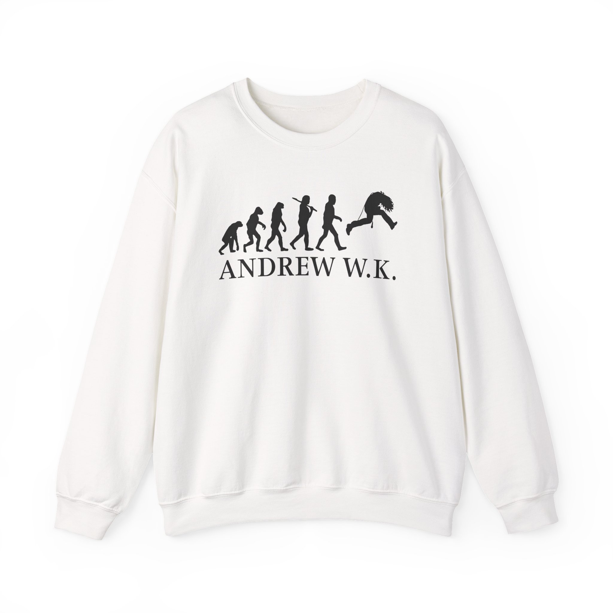Andrew Wk Evolution of Partying Unisex Heavy Blendâ„¢ Crewneck Sweatshirt