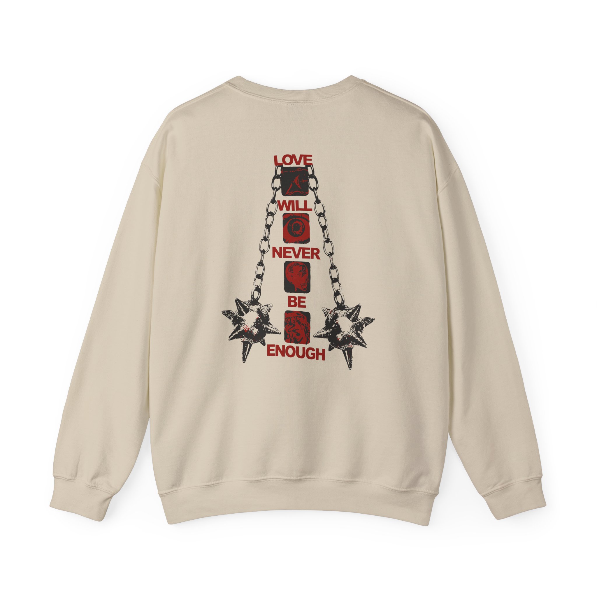Kublai Khan - Never Enough Sportsgrey Unisex Heavy Blendâ„¢ Crewneck Sweatshirt