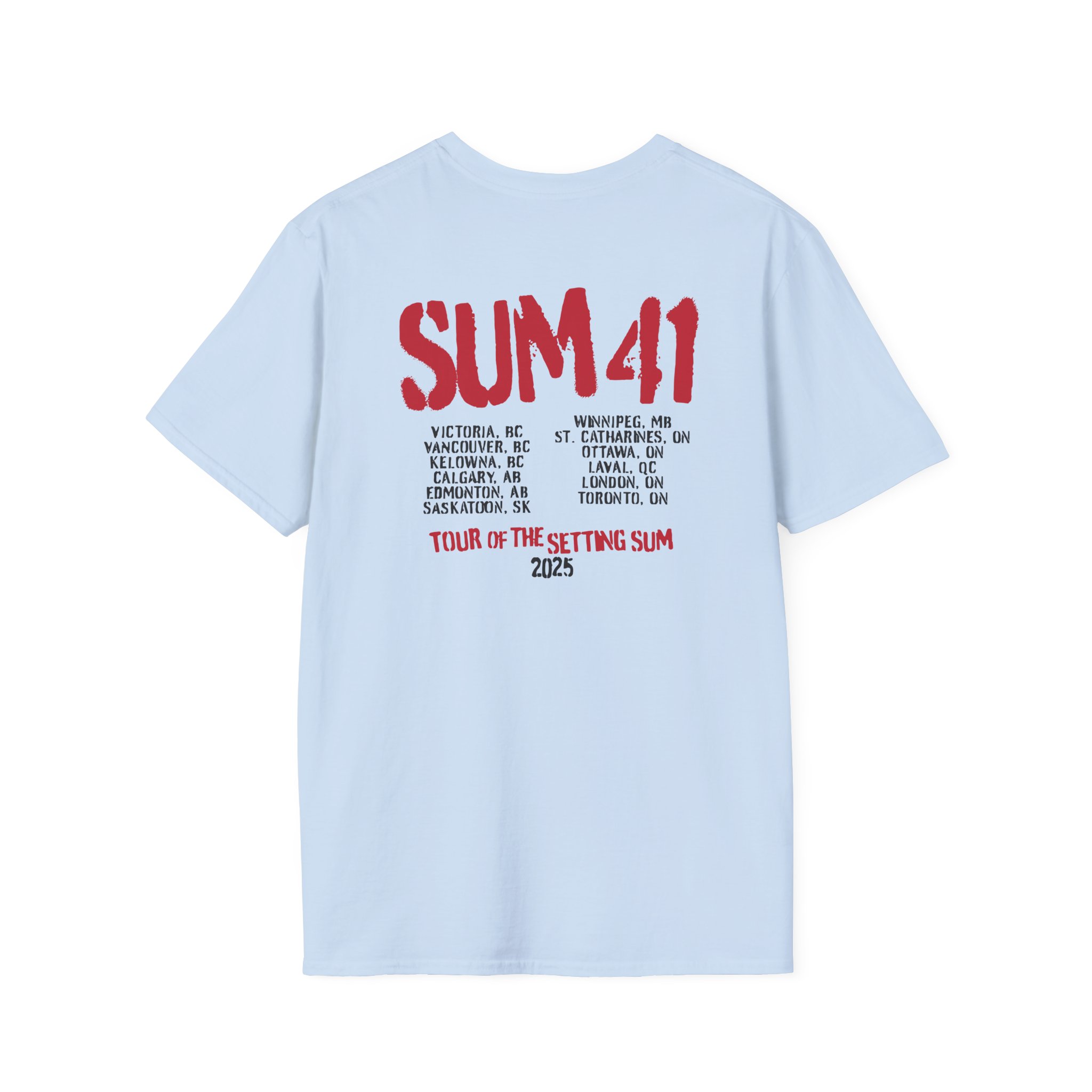 Sum 41 the Final Tour Unisex Softstyle T-Shirt