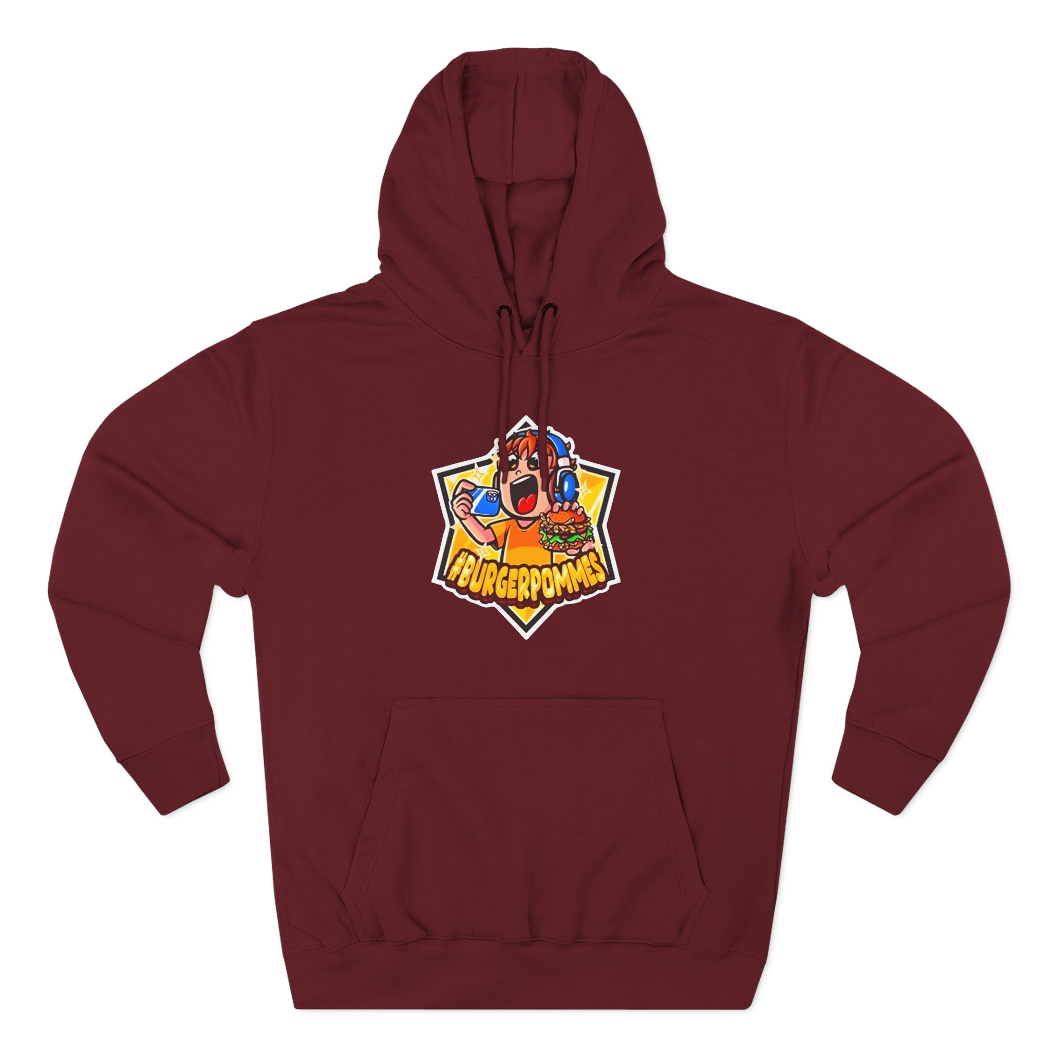 Burger Pommes Three-Panel Fleece Hoodie
