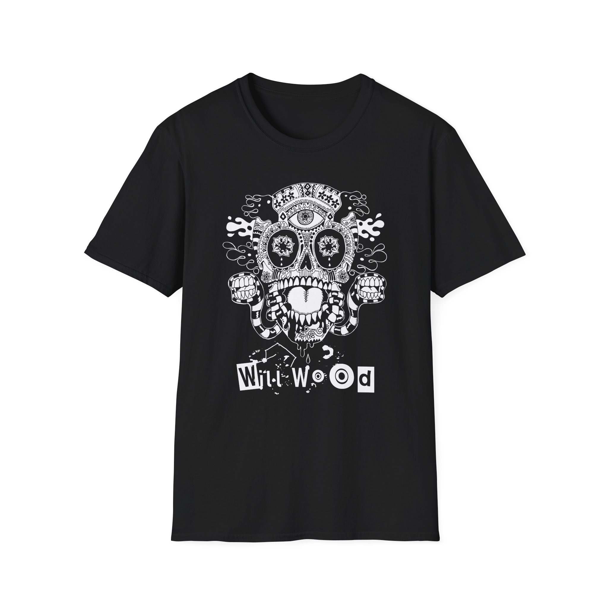 Will Wood Host Skull Unisex Softstyle T-Shirt