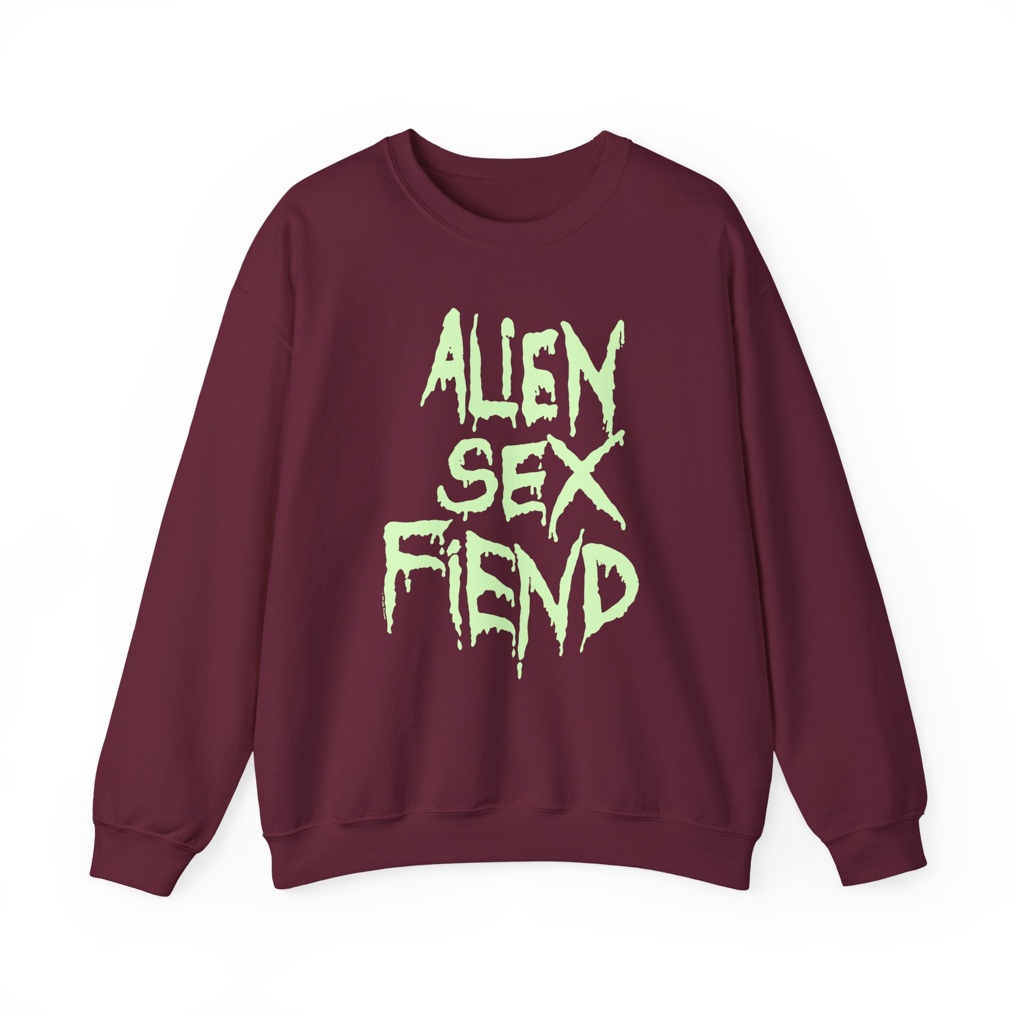 Alien Sex Fiend Glow in the Dark Unisex Heavy Blendâ„¢ Crewneck Sweatshirt