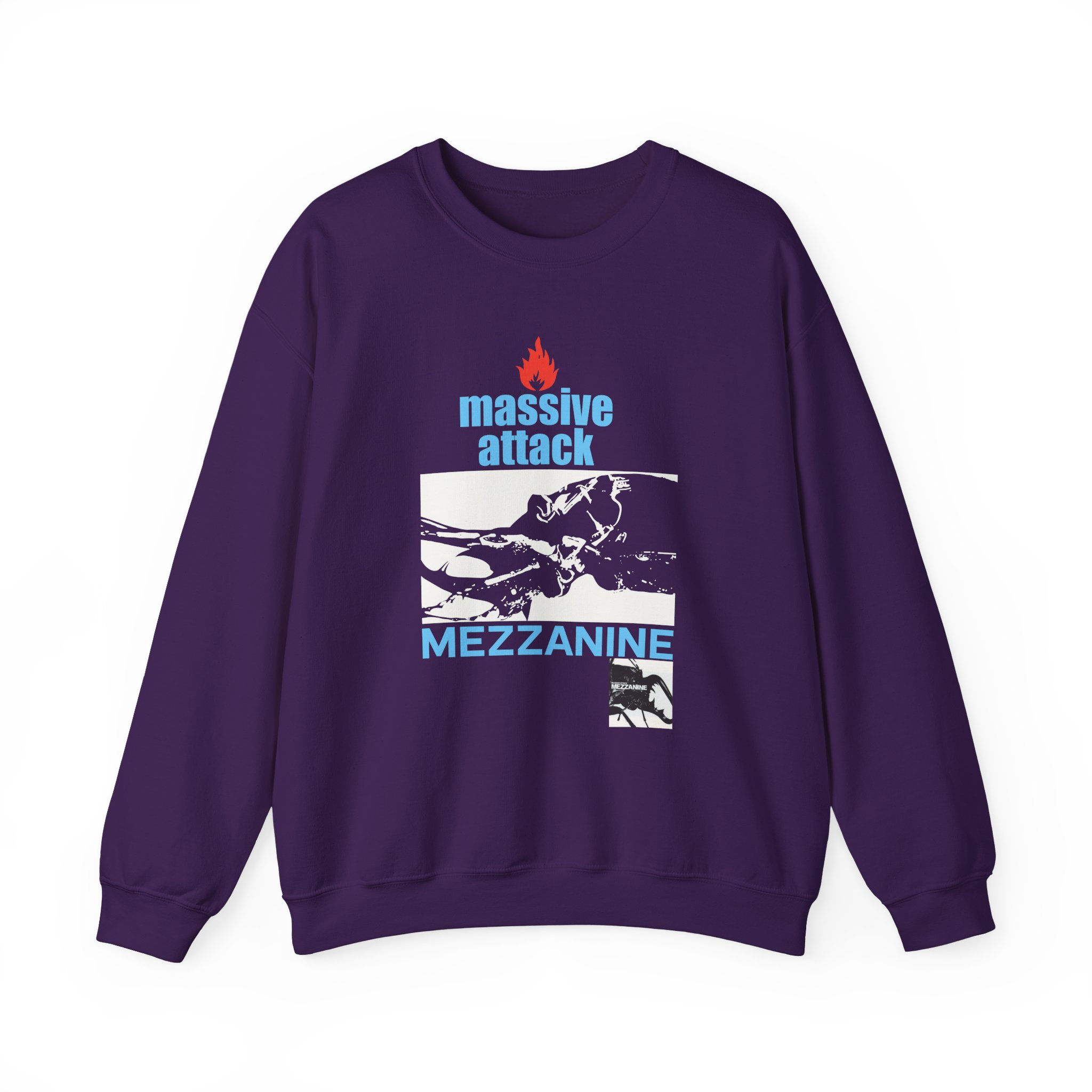 Massive Attack Mezzanine Unisex Heavy Blendâ„¢ Crewneck Sweatshirt