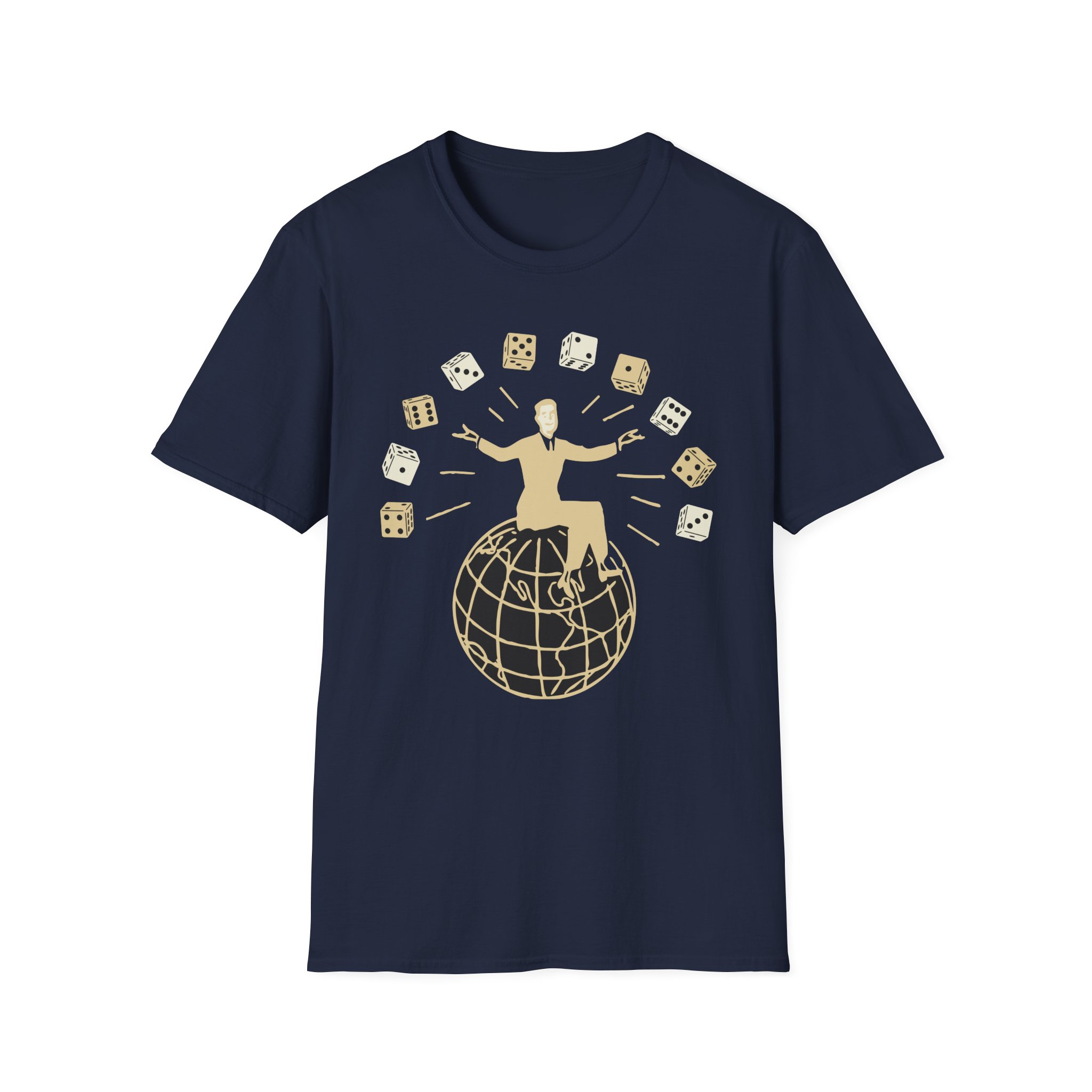 Set Your Goals Dice Unisex Softstyle T-Shirt