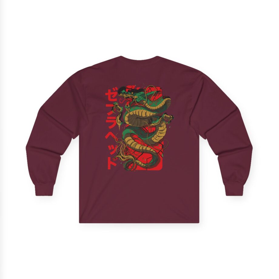Zebrahead Japanese Dragon Unisex Ultra Cotton Long Sleeve Tee