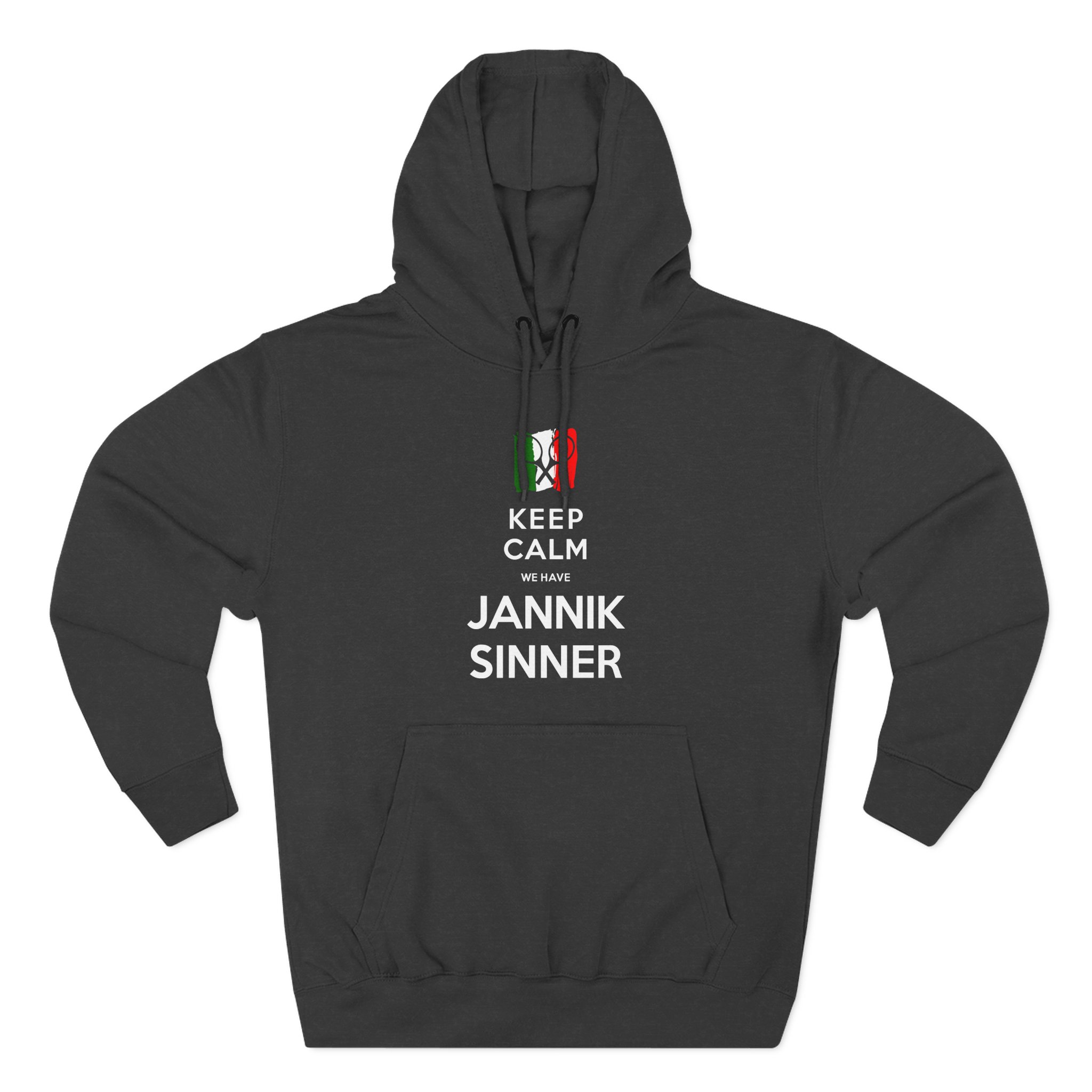 Jannik Sinner Keep Calm We Have Three-Panel Fleece Hoodie
