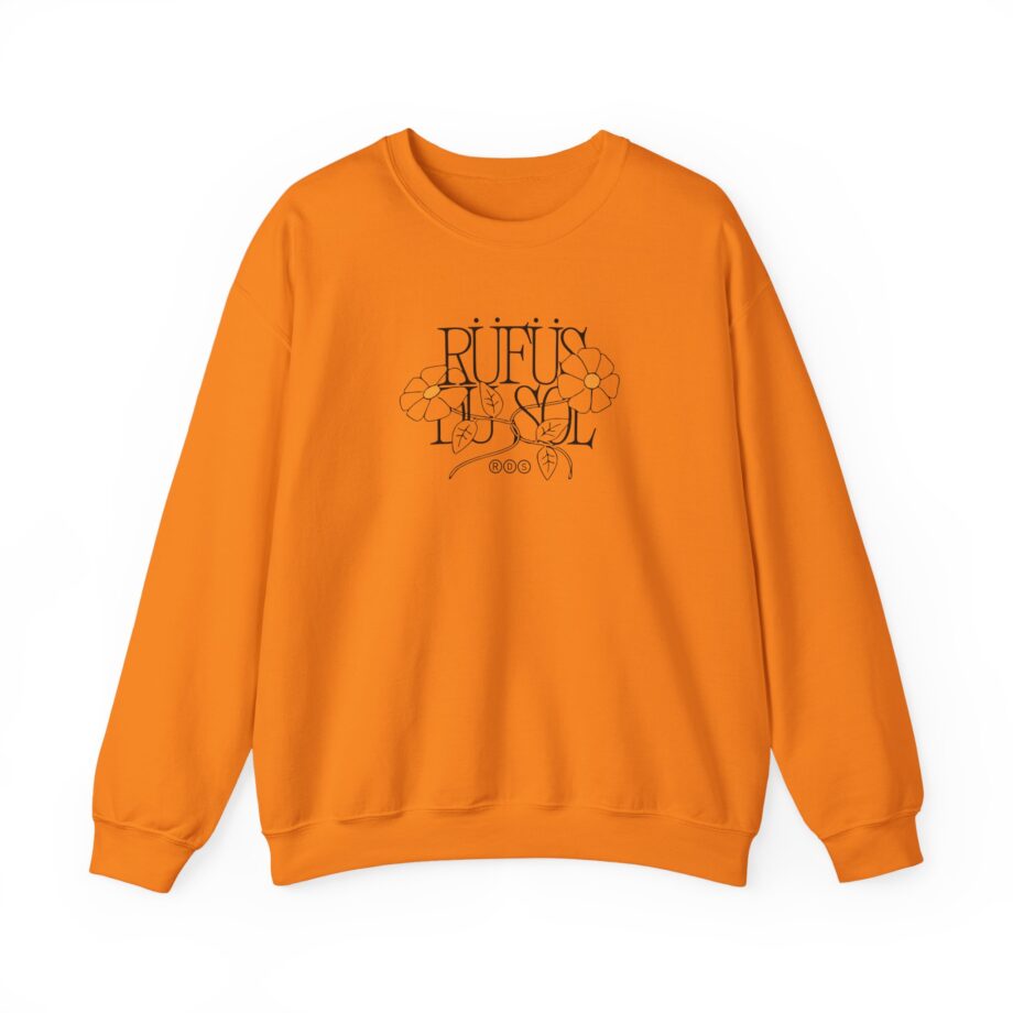 Rufus Du Sol Flower Ecru Unisex Heavy Blend™ Crewneck Sweatshirt