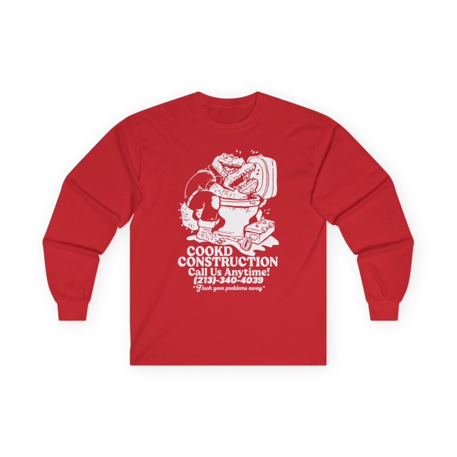 Lazarbeam  Cookd Construction Call Us Anytime Unisex Ultra Cotton Long Sleeve Tee