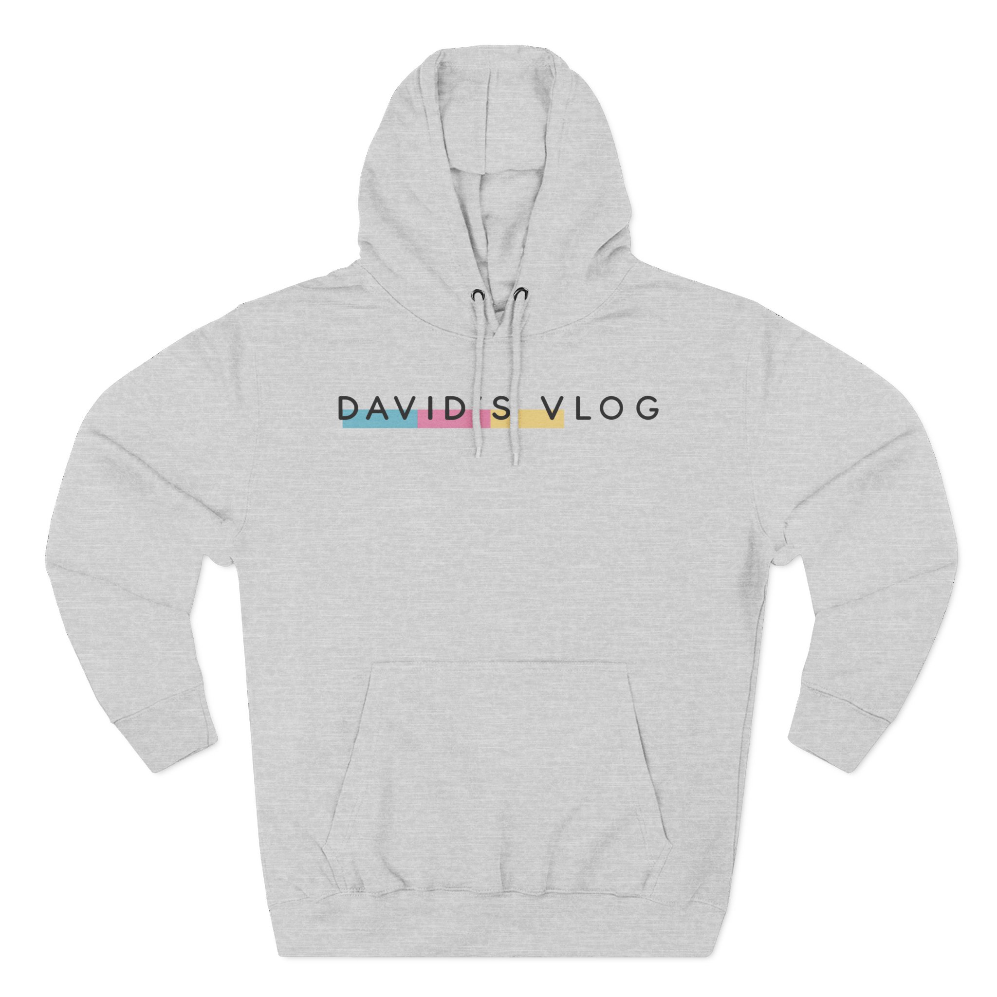David Dobrik  David's Vlog Three-Panel Fleece Hoodie
