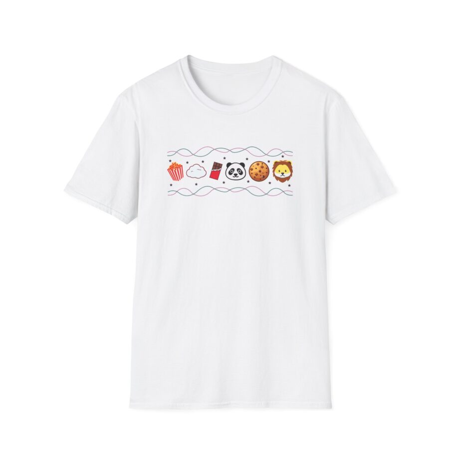 Harlow and Popcorn Emoji Unisex Softstyle T-Shirt