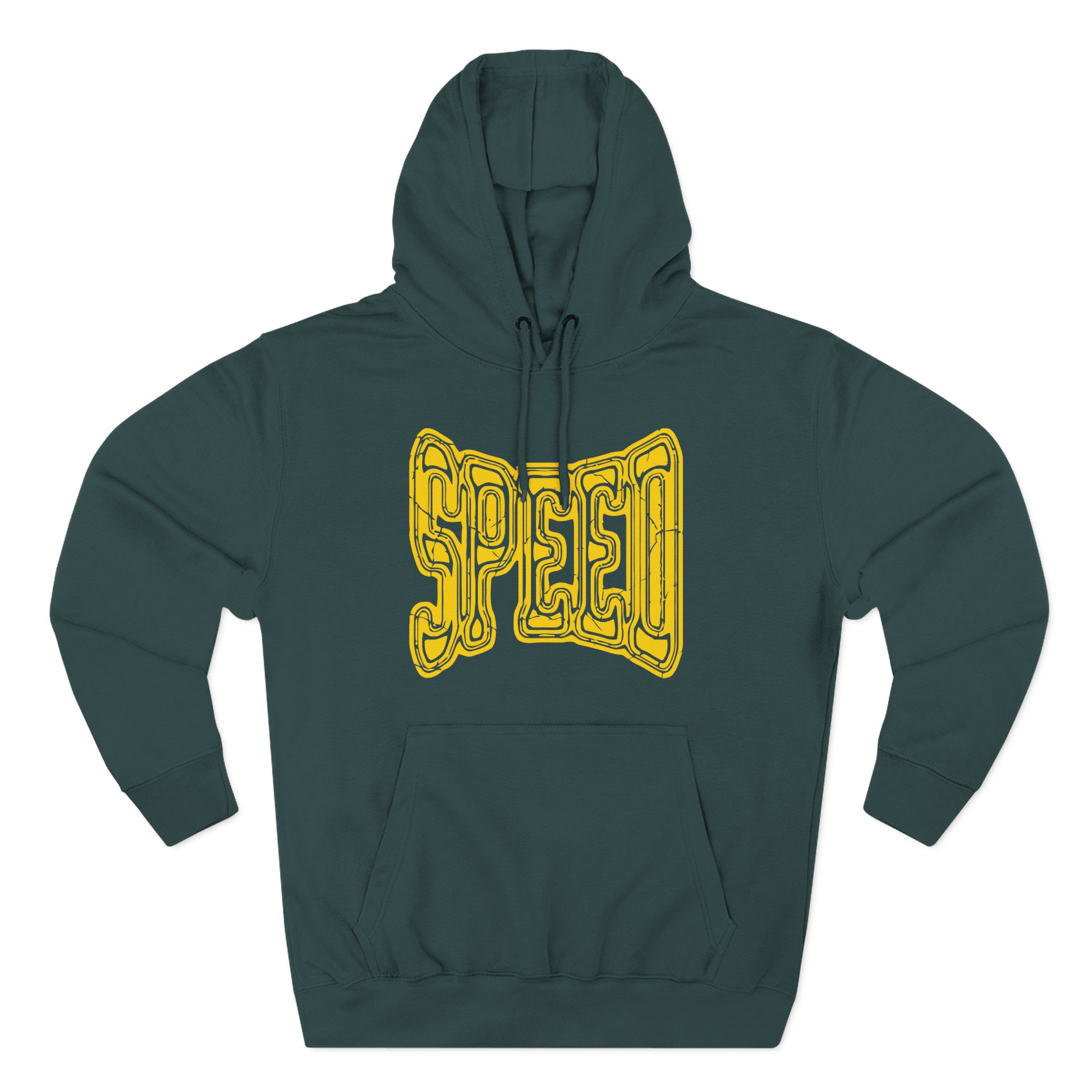 Ishowspeed Gold Logo Three-Panel Fleece Hoodie