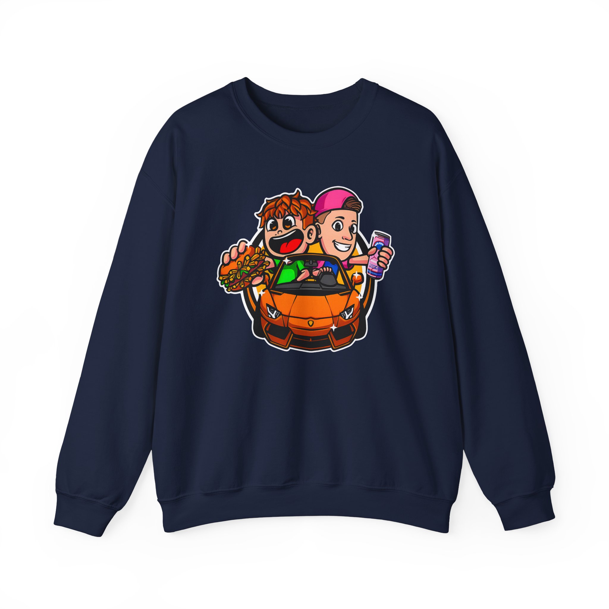 Burger Pommes Unisex Heavy Blendâ„¢ Crewneck Sweatshirt