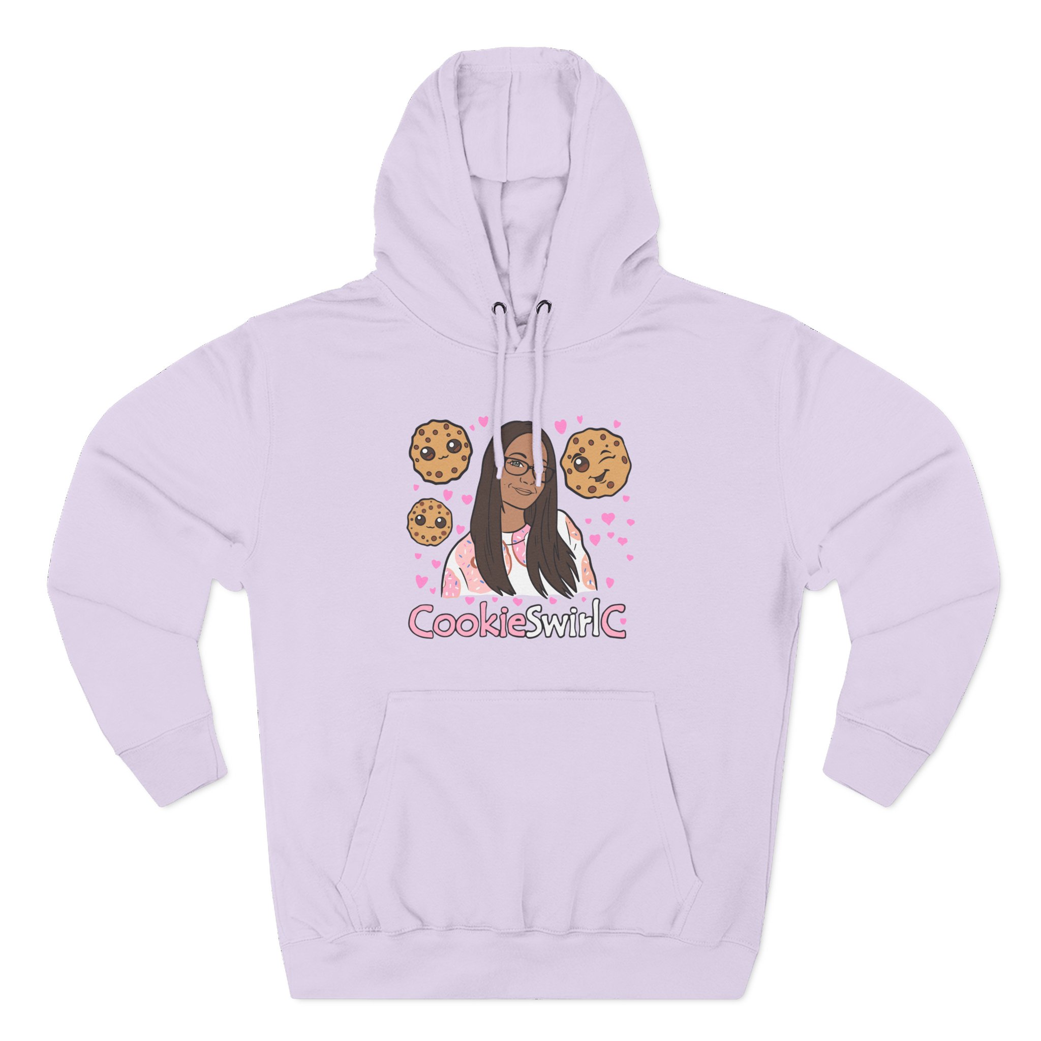Cookieswirlc Three-Panel Fleece Hoodie