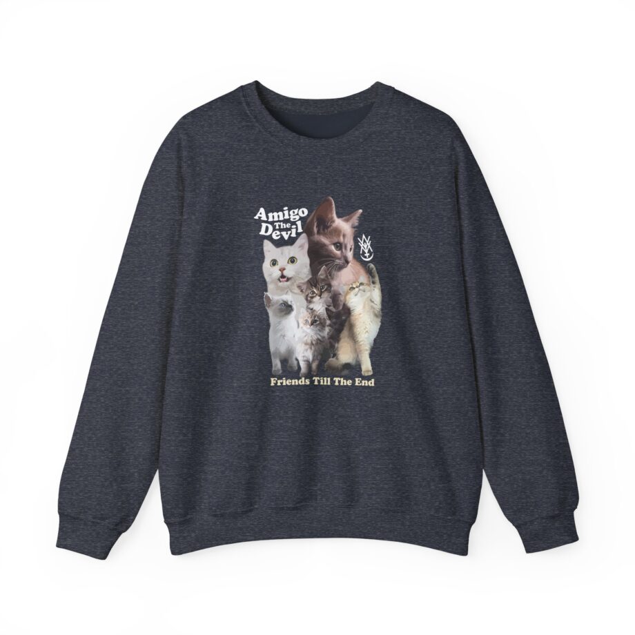 Amigo the Devil  Too Many Puppies Unisex Heavy Blend™ Crewneck Sweatshirt