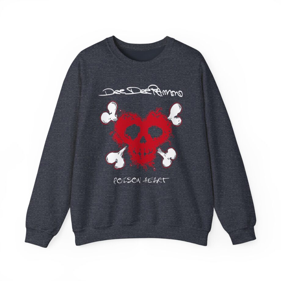 Ramones Distressed Poison Heart Unisex Heavy Blend™ Crewneck Sweatshirt