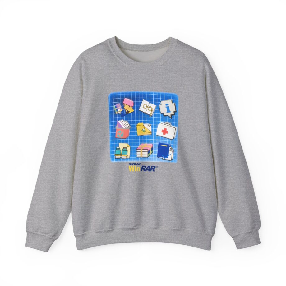 Winrar Software Update Unisex Heavy Blend™ Crewneck Sweatshirt