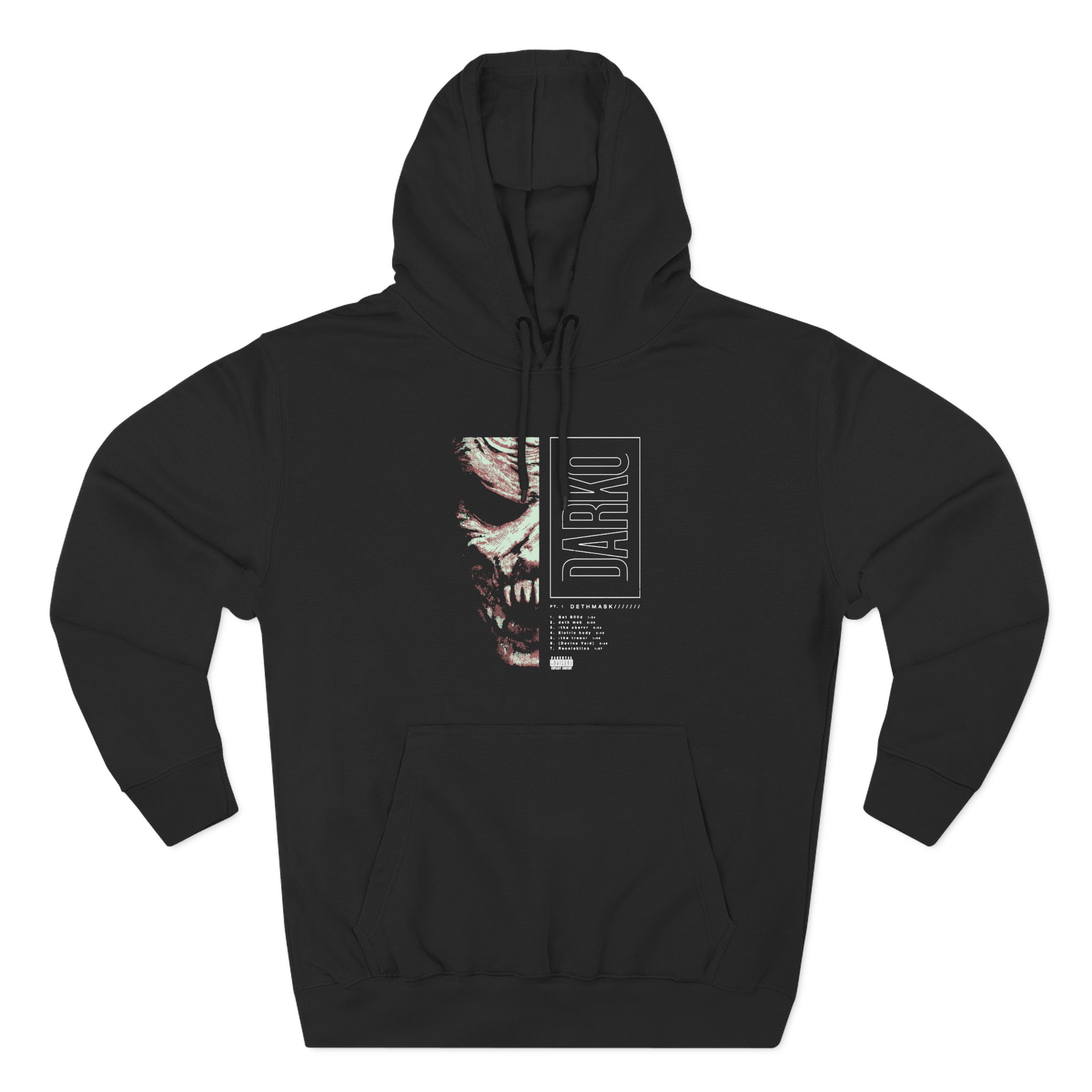 Darko Dethmask Pt 1 Three-Panel Fleece Hoodie