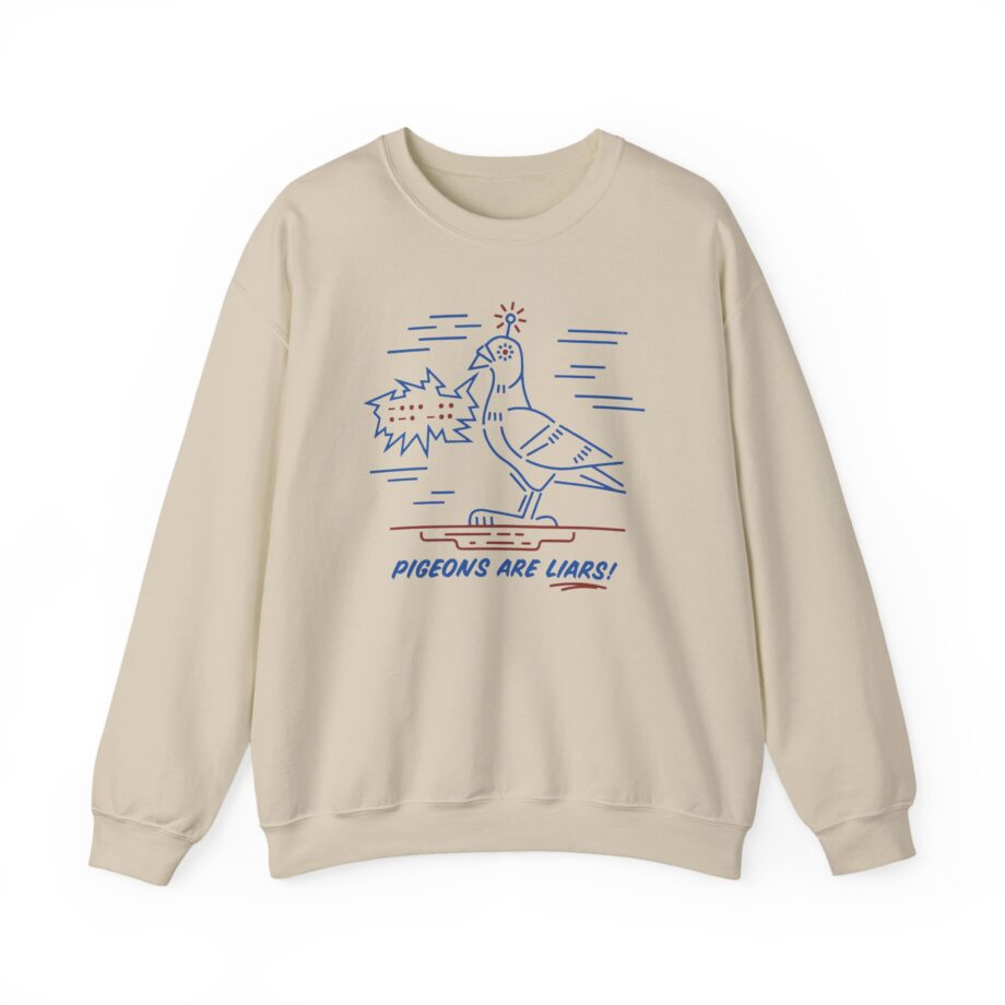 Birds Arent Real Pigeons Are Liars Unisex Heavy Blend™ Crewneck Sweatshirt