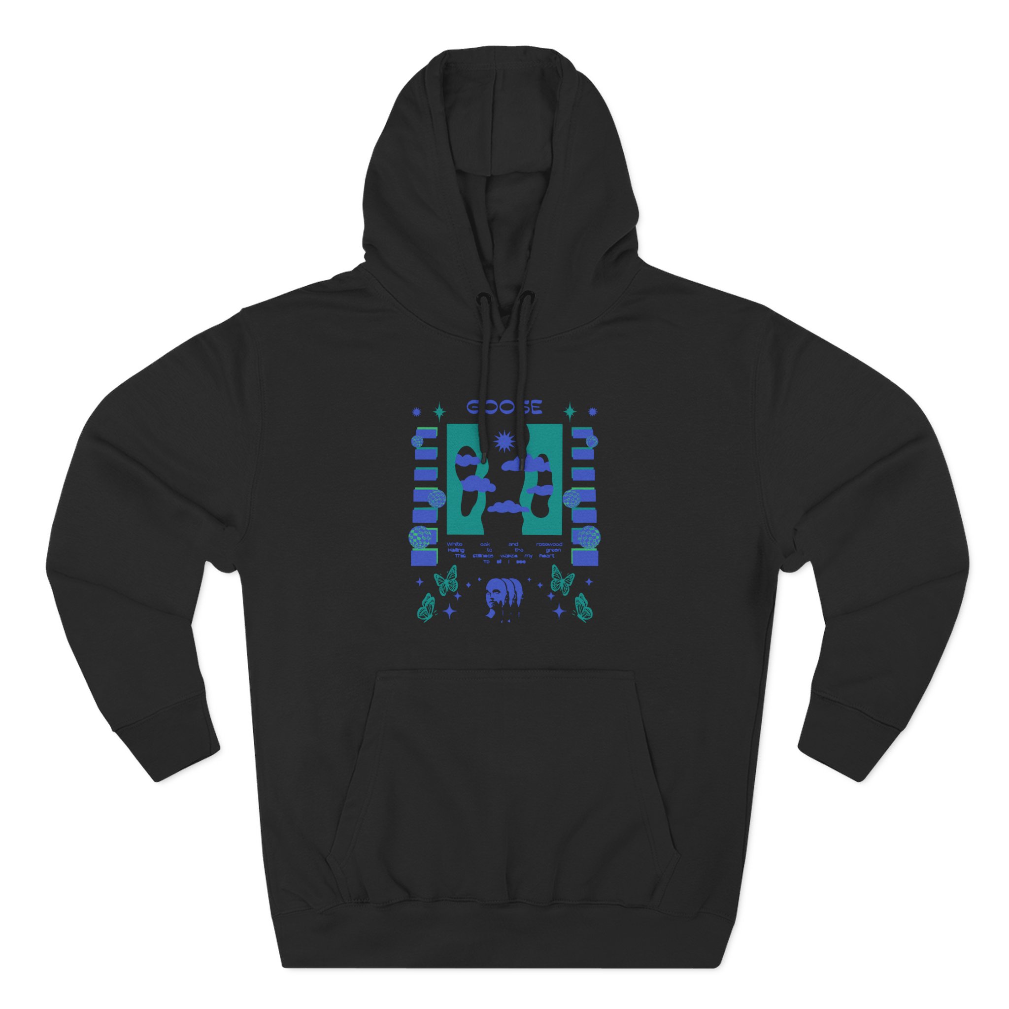 Goose Rosewood Three-Panel Fleece Hoodie