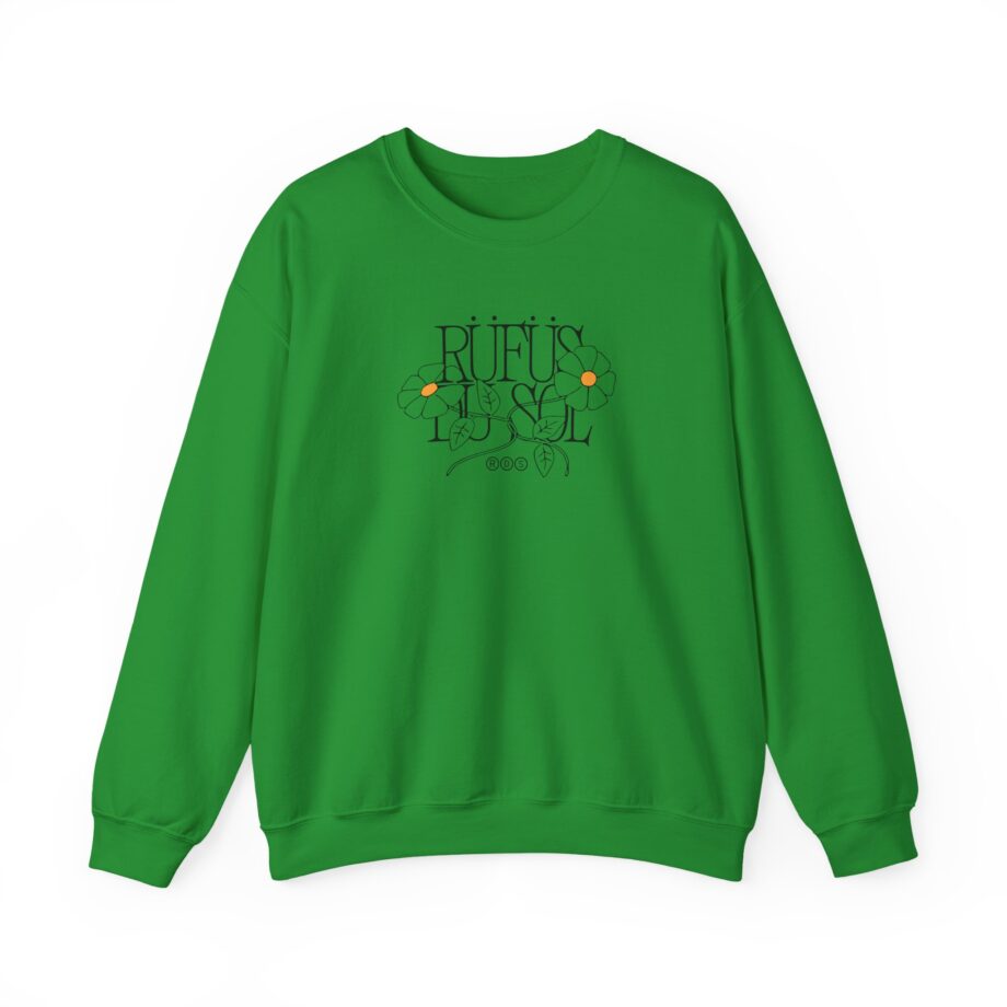 Rufus Du Sol Flower Ecru Unisex Heavy Blend™ Crewneck Sweatshirt