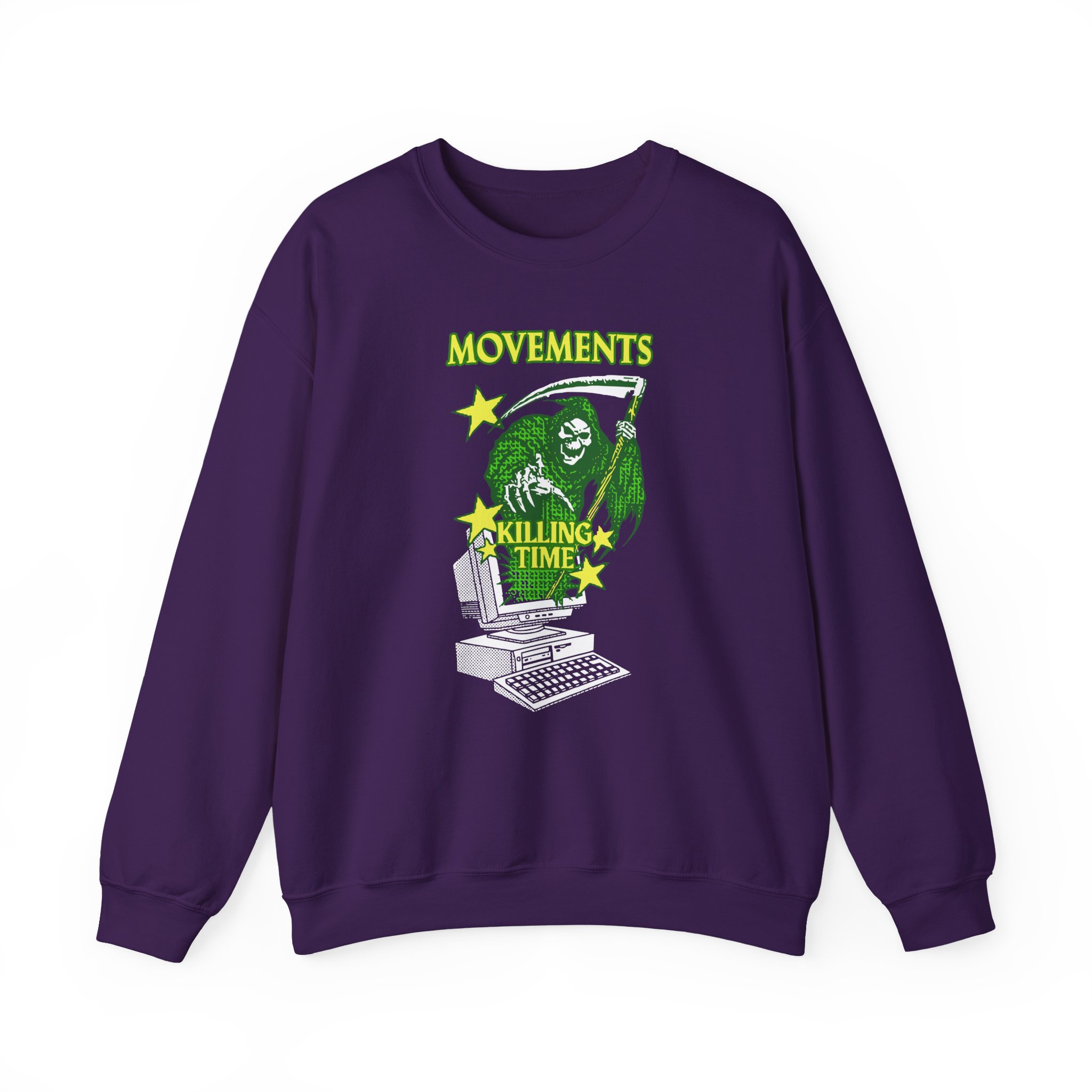 Movements Killing Time Grim Reaper Unisex Heavy Blendâ„¢ Crewneck Sweatshirt