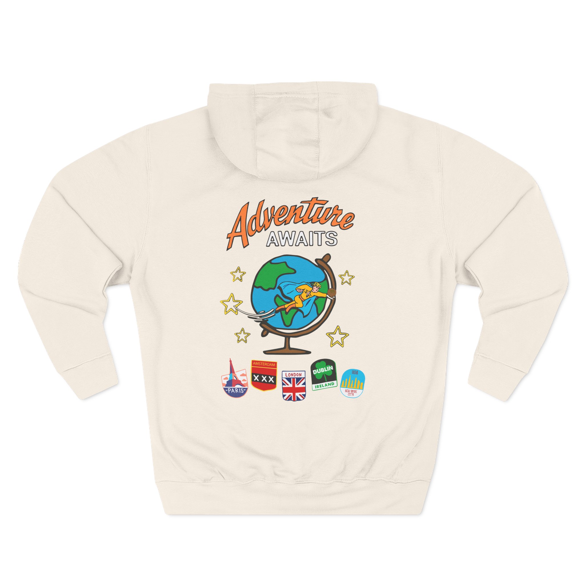 Ryan Trahan One Cent Adventure Awaits Travel Club Three-Panel Fleece Hoodie