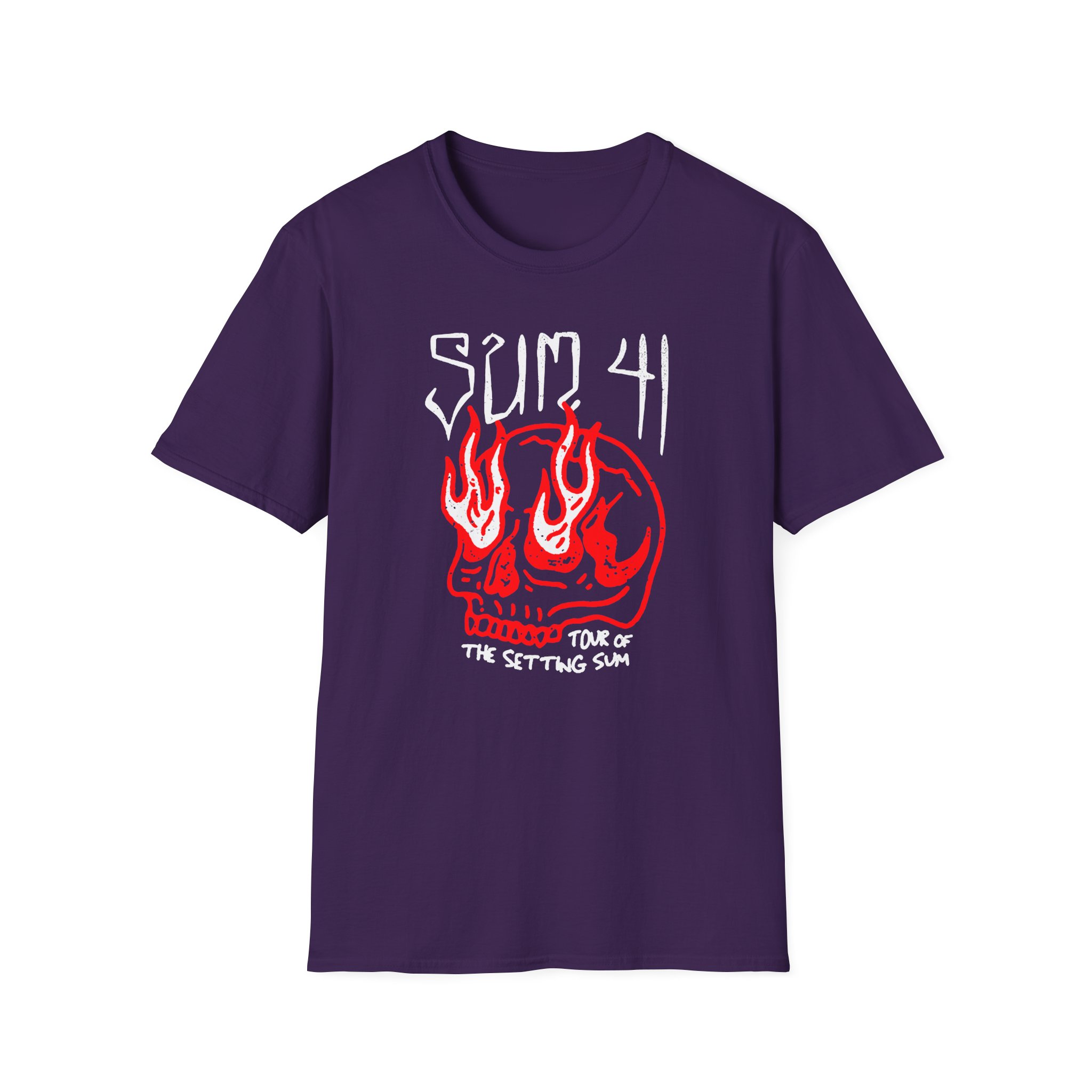 Sum 41 Skull Sketch Tour Unisex Softstyle T-Shirt