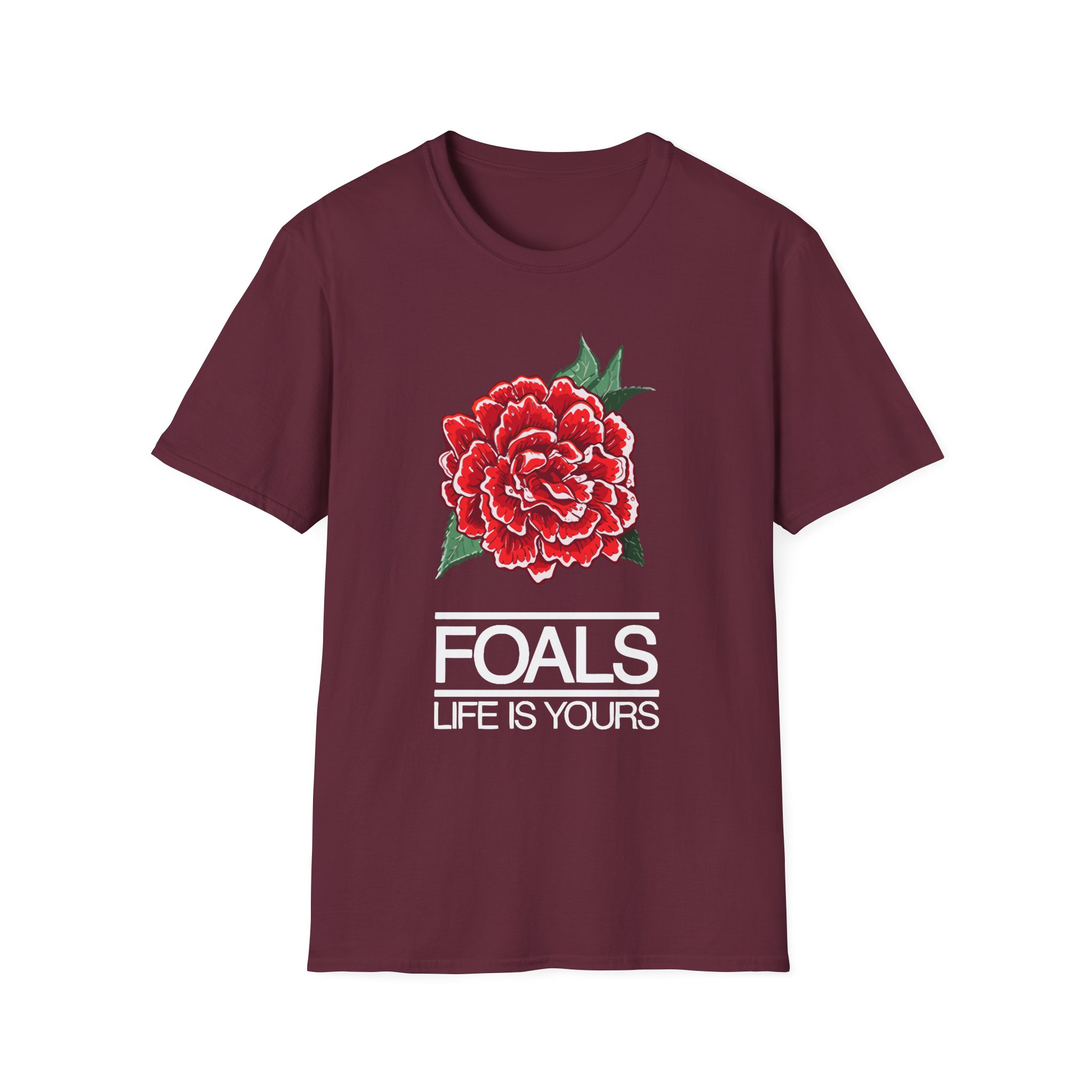 Foals Red Rose Unisex Softstyle T-Shirt