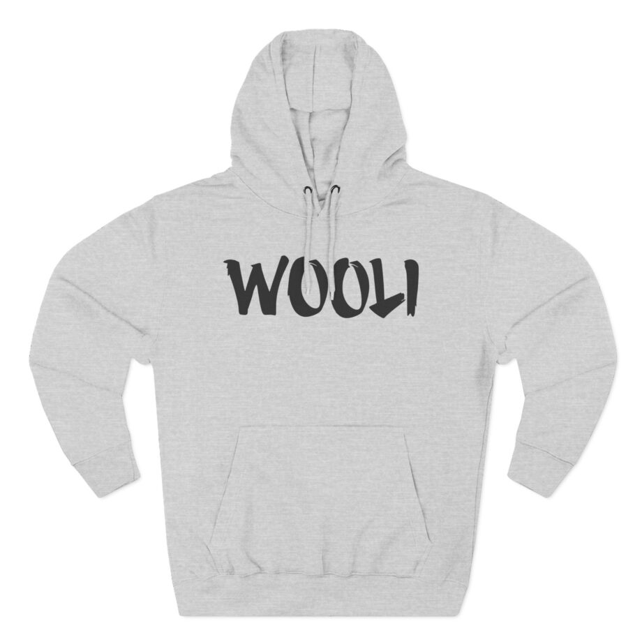 Wooli Orange Three-Panel Fleece Hoodie