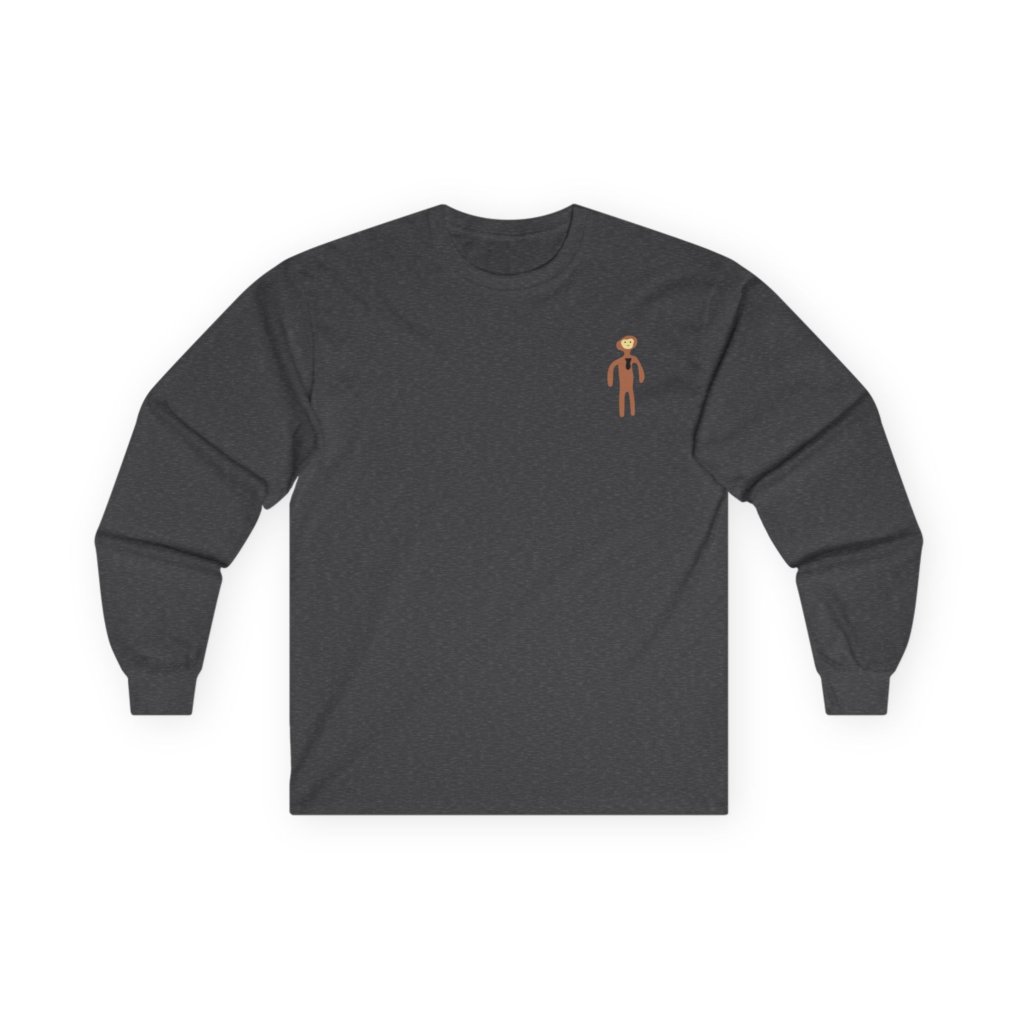 Monke Embroidered Unisex Ultra Cotton Long Sleeve Tee