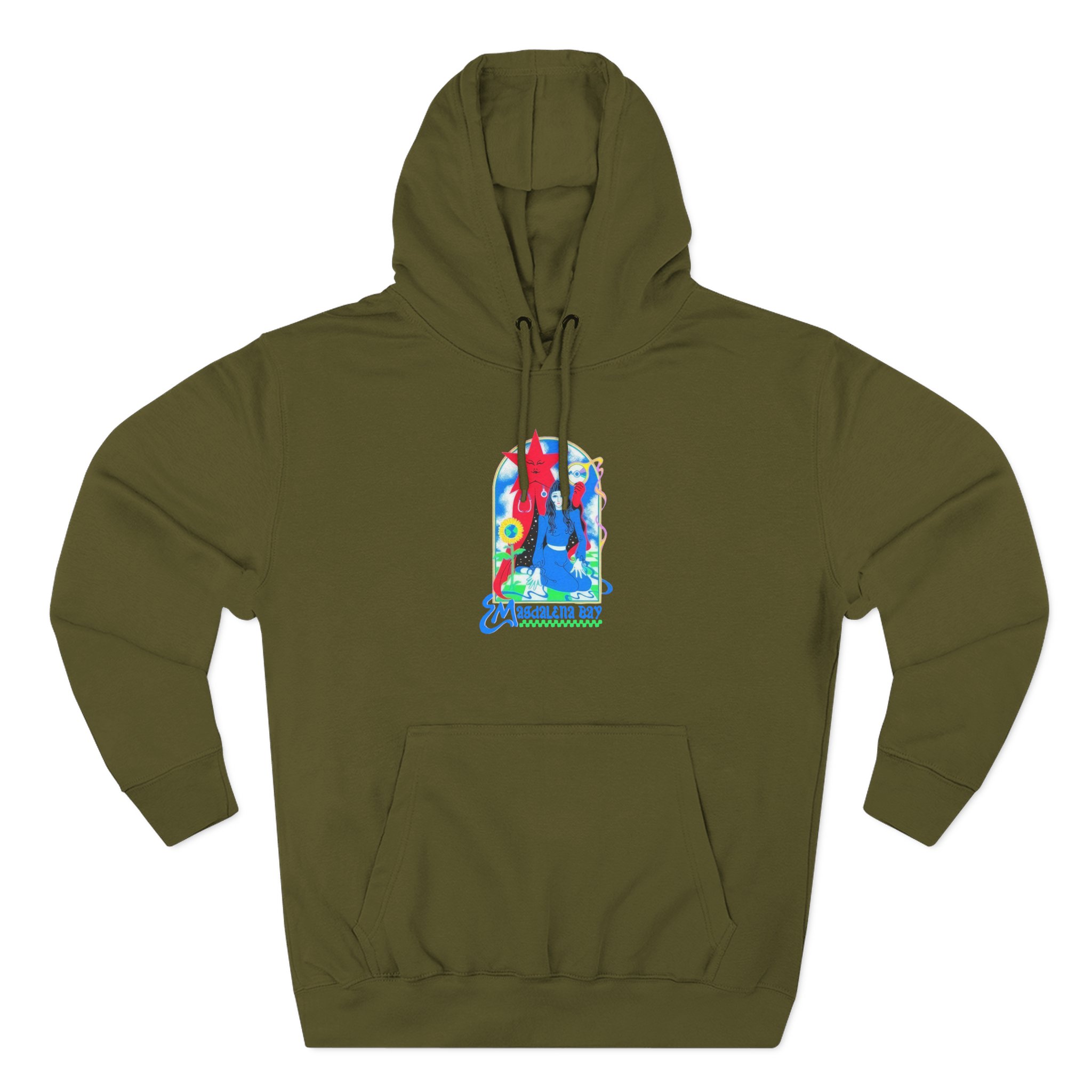 Magdalena Bay Imaginal Disk Album  Three-Panel Fleece Hoodie