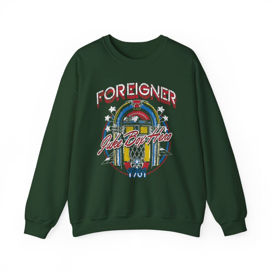 Foreigner Juke Box Hero Unisex Heavy Blend™ Crewneck Sweatshirt