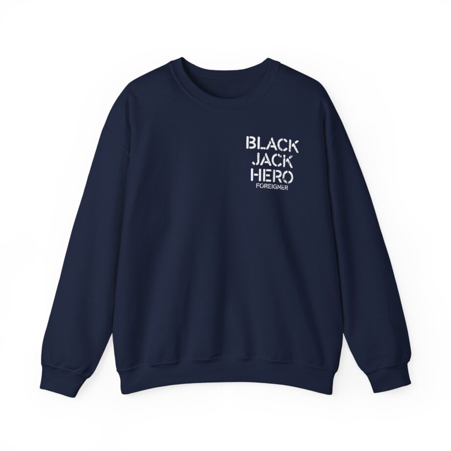 Foreigner Black Jack Hero Unisex Heavy Blend™ Crewneck Sweatshirt