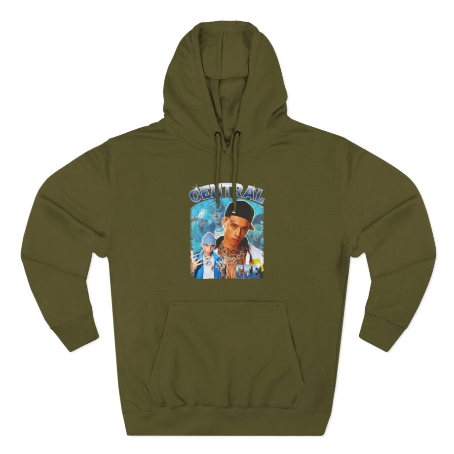 Central Cee Bootleg Rap Music Fan Graphic Three-Panel Fleece Hoodie